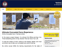 Tablet Screenshot of concealedcarryacademy.com